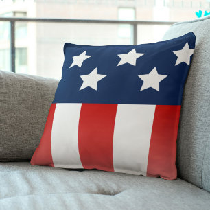 Cojín Decorativo Patriotismo moderno: Pillow artística de la bander