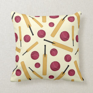 Cojín Decorativo Patrocinan a Personalizado de Bat y Ball Fun