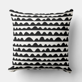 Cojín Decorativo Patrón 020815 - Negro sobre blanco