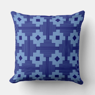Cojín Decorativo Patrón 061214 - Marina Profunda con Azul 6b95d0