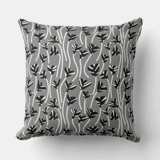 Cojín Decorativo Patrón 210121: negro, blanco y 50% gris