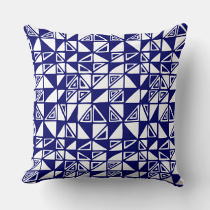 Cojín Decorativo Patrón abstracto 051115 - Azul marino profundo