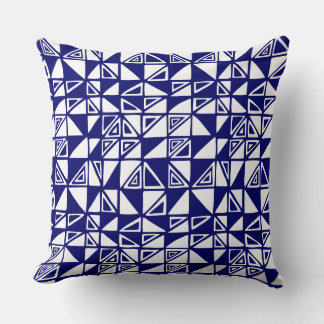 Cojín Decorativo Patrón abstracto 051115 - Azul marino profundo