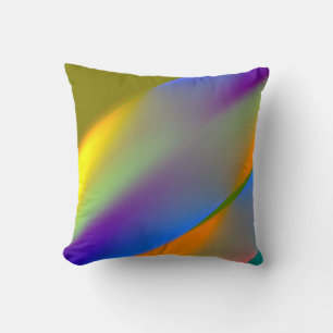 Cojín Decorativo Patrón abstracto azul rojo amarillo verde naranja 