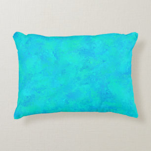 Cojín Decorativo Patrón abstracto azul turquesa