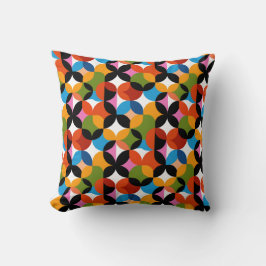 Cojín Decorativo Patrón abstracto colorido RETRO Moderno de mediado