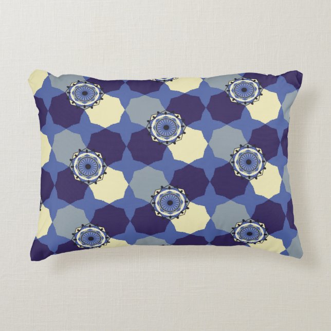 Cojín Decorativo Patrón abstracto con elemental árabe clásico (Anverso)