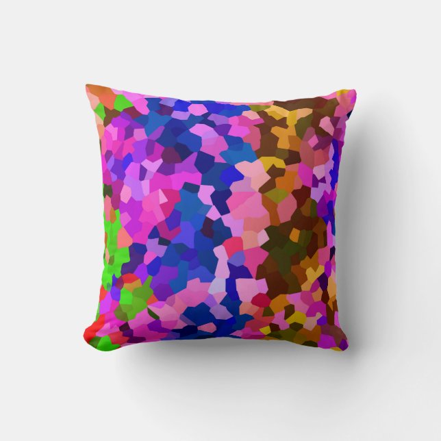 Cojín Decorativo Patrón abstracto cristalino irlandés (Anverso)