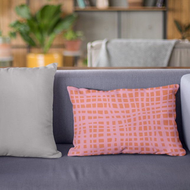 Cojín Decorativo Patrón abstracto de cuadrícula retro (Subido por el creador)