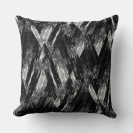 Cojín Decorativo Patrón abstracto de gruñido.