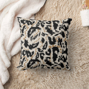 Cojín Decorativo Patrón abstracto de leopardo bohemio africano