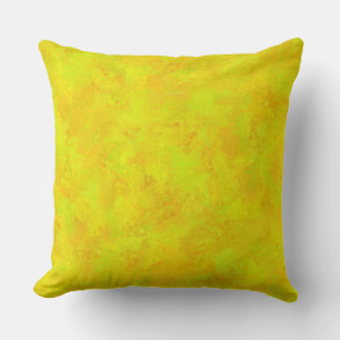 Cojín Decorativo Patrón abstracto de naranja verde amarillo
