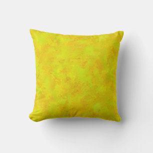 Cojín Decorativo Patrón abstracto de naranja verde amarillo