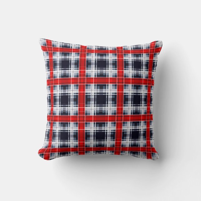 Cojín Decorativo Patrón abstracto de plaid sin soldadura (Anverso)