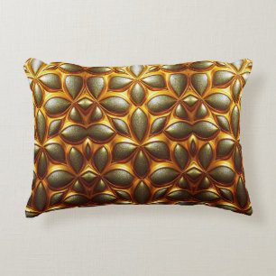 Cojín Decorativo Patrón abstracto dorado