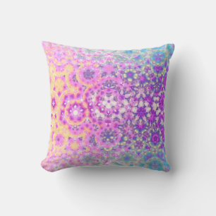 Cojín Decorativo Patrón abstracto geométrico de colores pasteles