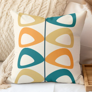 Cojín Decorativo Patrón abstracto moderno de mediados de siglo deco