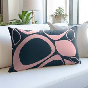 Cojín Decorativo Patrón abstracto moderno elegante de color rosa su
