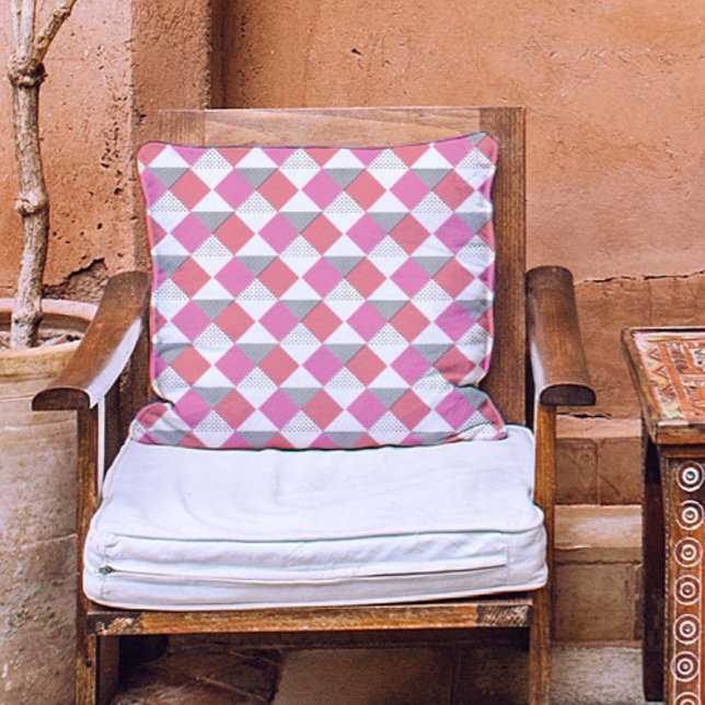 Cojín Decorativo Patrón abstracto moderno y elegante en blanco y ne (Subido por el creador)