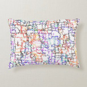 Cojín Decorativo Patrón abstracto multicolor