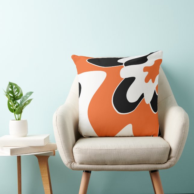 Cojín Decorativo Patrón abstracto - naranja (Silla)
