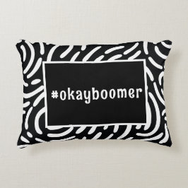 Cojín Decorativo Patrón abstracto negro y blanco para habitación un