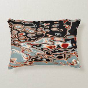 Cojín Decorativo Patrón abstracto retro colorido negrita