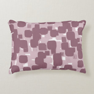 Cojín Decorativo Patrón abstracto rosa con estilo moderno