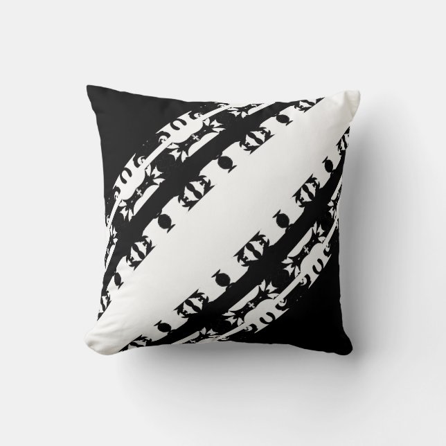 Cojín Decorativo Patrón africano Ebony Rhythm (Anverso)