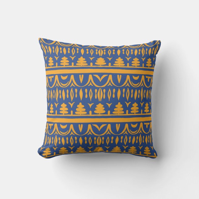 Cojín Decorativo Patrón africano sin mar (Anverso)