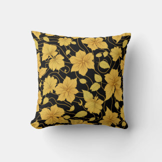Cojín Decorativo Patrón amarillo y negro
