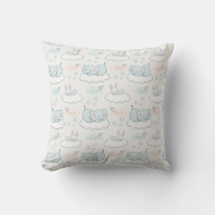Cojín Decorativo Patrón animal de bebé y conejo