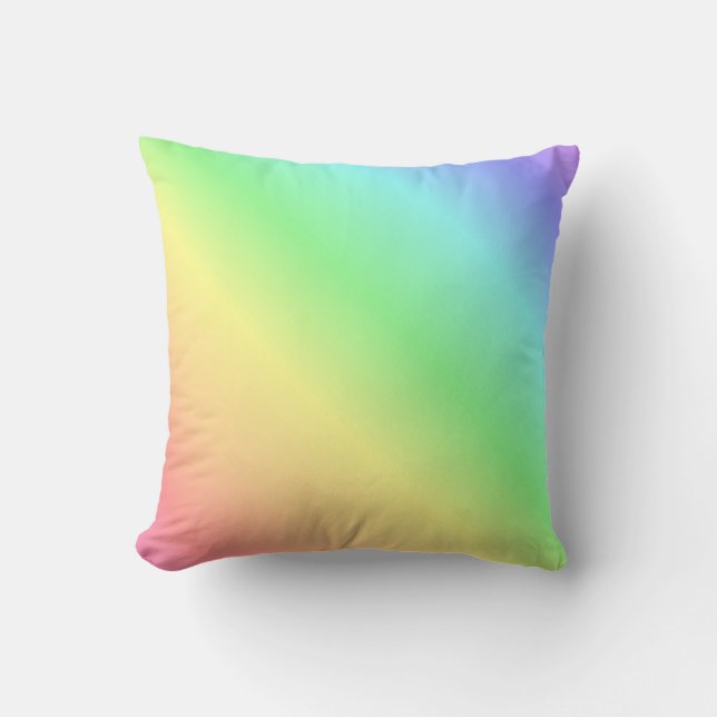 Cojín Decorativo Patrón arco iris 2 (Anverso)