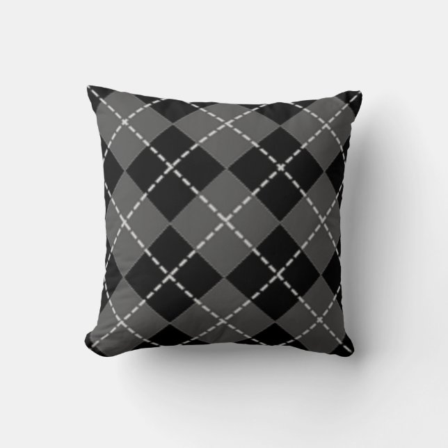 COJÍN DECORATIVO PATRÓN ARGYLE (Anverso)