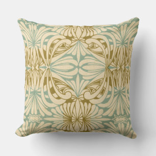 Cojín Decorativo Patrón Art Nouveau de Rene Beauclair