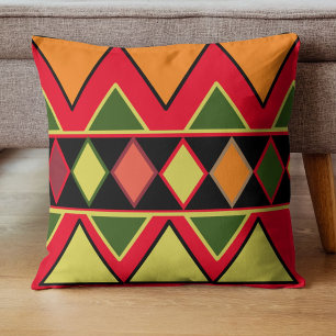 Cojín Decorativo Patrón azteca del campo de otoño