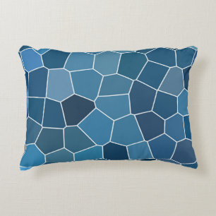 Cojín Decorativo Patrón azul moderno y elegante