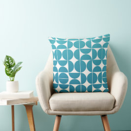 Cojín Decorativo Patrón azul negrita MCM