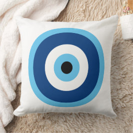 Cojín Decorativo Patrón azul y púrpura de círculo circular