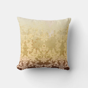 Cojín Decorativo Patrón barroco vintage, lujo ornamental.