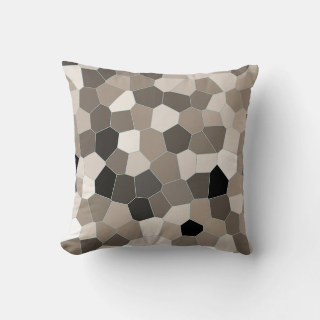 Cojín Decorativo Patrón Beige Moderno (Anverso)