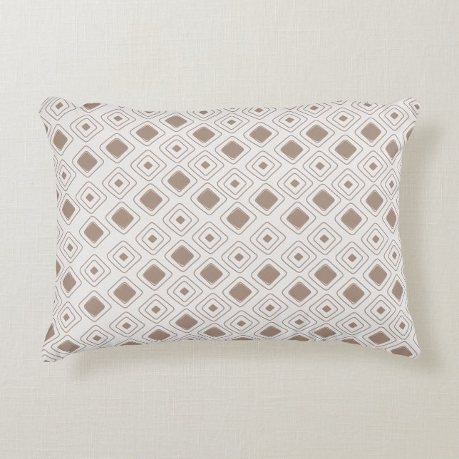 Cojín Decorativo Patrón Bho Neutral Tribal Geométrico Azteca Suave (Anverso)