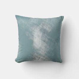 Cojín Decorativo Patrón blanco azul abstracto