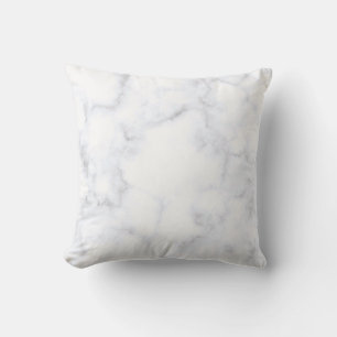 Cojín Decorativo Patrón blanco de textura de mármol