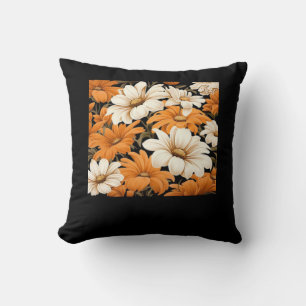 Cojín Decorativo patrón blanco - flor silvestre de cottagecore whim