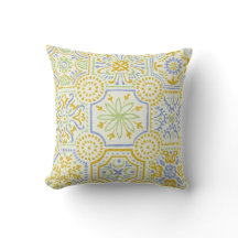 Patrón boho de azulejo mediterráneo acuarela