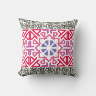 Cojín Decorativo Patrón boho geométrico colorido moderno