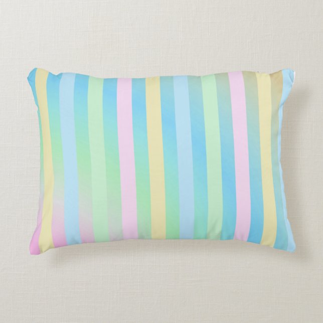 Cojín Decorativo Patrón bonito pastel (Anverso)