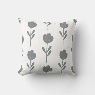Cojín Decorativo patrón botánico simple y continuo con flores i