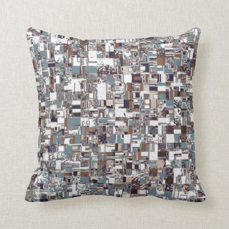 Cojín Decorativo Patrón Brown Y Blues